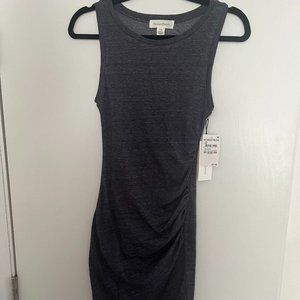 Treasure & Bond Ruched Side Sleeveless Dress